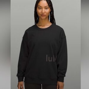 lululemon athletica Black Crew Neck Sweater